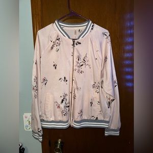 Pink floral jacket